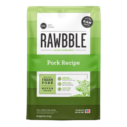 Bixbi Pet Rawbble Pork Dry Dog Food 24lb - Poudre Pet & Feed Supply