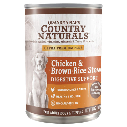 Grandma Mae's Chicken & Brown Rice Stew Wet Dog Food 13oz - Poudre Pet & Feed Supply