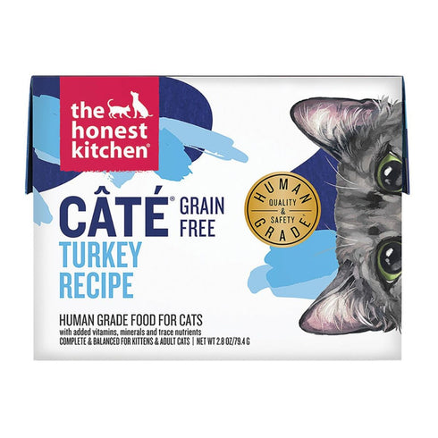 The Honest Kitchen Cate Tetra Grain Free Turkey Wet Cat Food 2.8oz