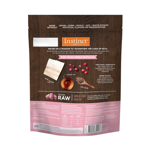 Nature's Variety Instinct Frozen RawBoost Mixers Skin & Coat Raw Dog Food 1.25lb - Poudre Pet & Feed Supply 2