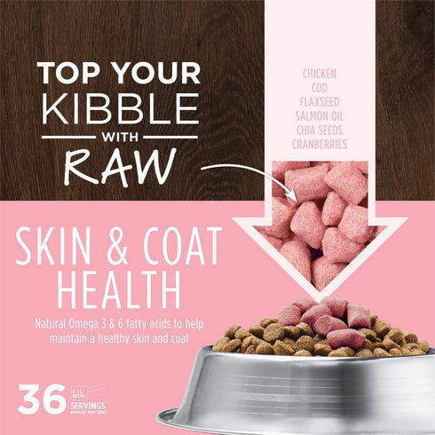 Nature's Variety Instinct Frozen RawBoost Mixers Skin & Coat Raw Dog Food 1.25lb - Poudre Pet & Feed Supply 3