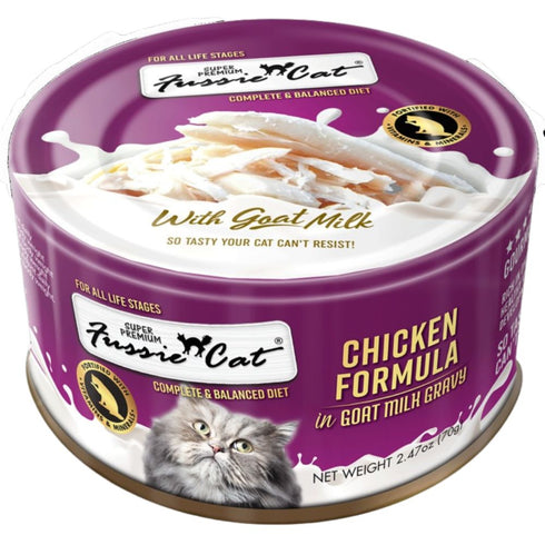 Fussie Cat Chicken in Goat Milk Gravy Wet Cat Food 2.47oz - Poudre Pet & Feed Supply