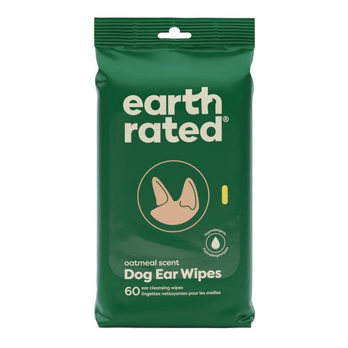 Earth Rated Dog Ear Cleansing Wipes 60ct - Poudre Pet & Feed Supply