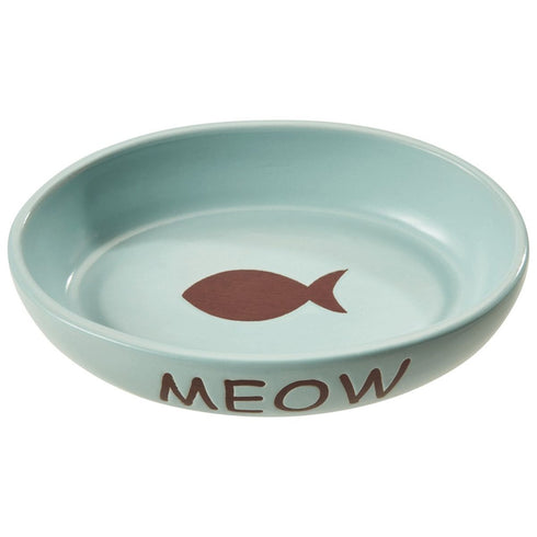 Spot Portofino Blue Dish Oval Cat 6" - Poudre Pet & Feed Supply