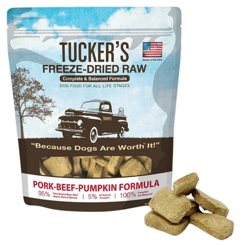 Tucker's Freeze Dried Pork Beef Pumpkin Raw Dog Food 14oz - Poudre Pet & Feed Supply