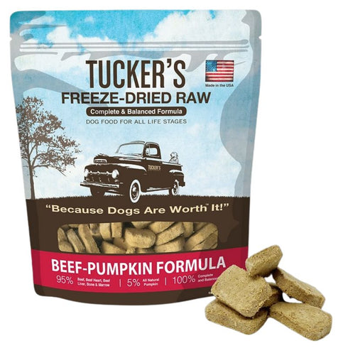 Tucker's Freeze Dried Beef Pumpkin Raw Dog Food 14oz - Poudre Pet & Feed Supply