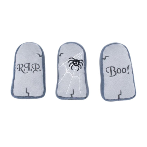 Zippy Paws Halloween Miniz 3-Pack Tombstones Dog Toys - Poudre Pet & Feed Supply
