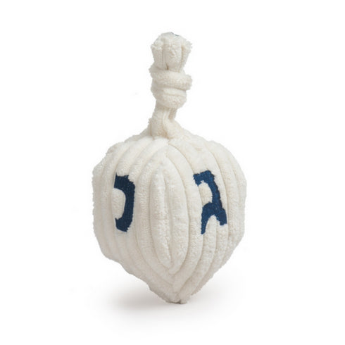 HUGGLEHOUNDS Plush Hanukkah Dreidel Dog Toy, Small 7"- Poudre Pet and Feed Supply