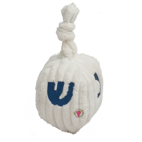 HUGGLEHOUNDS Plush Hanukkah Dreidel Dog Toy, Small 7"- Poudre Pet and Feed Supply