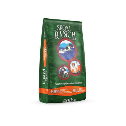 First Mate SKOKI Ranch Dry Dog Food - Beef, Chicken, Fish, & Lamb - 40lb Bag