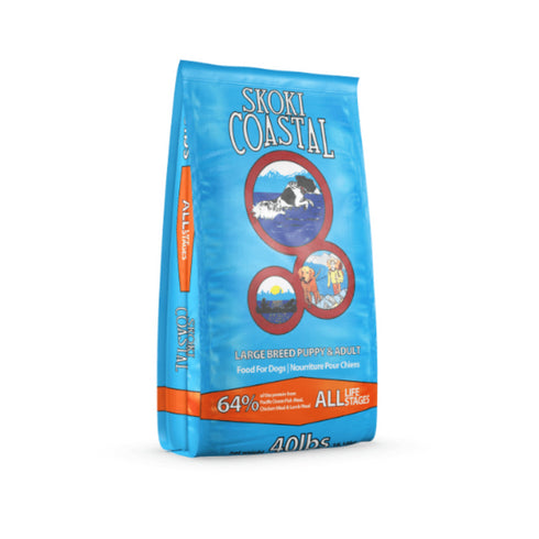 First Mate SKOKI Coastal Dry Dog Food - Fish, Chicken, & Lamb -  40lb Bag