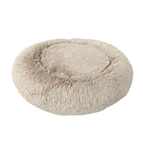 Ethical Pet Sleep Zone Luxe Round Faux Fur 27" Taupe - Poudre Pet & Feed Supply