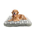 Ethical Pet Sleep Zone Luxe Bone Print Pillow 38" Light Gray - Poudre Pet & Feed Supply 2