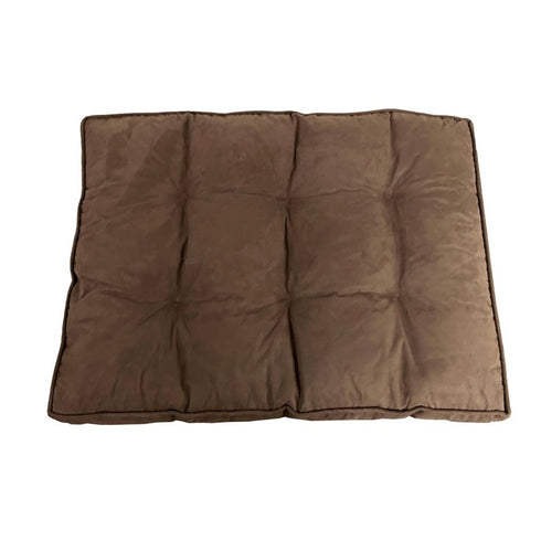 Ethical Pet Sleep Zone Luxe Faux Suede Pillow 32" Chocolate - Poudre Pet & Feed Supply