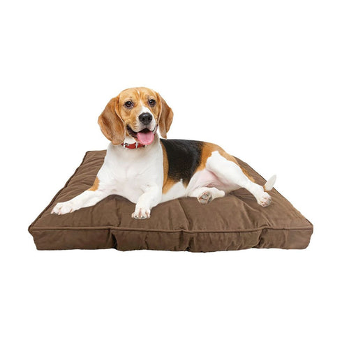 Ethical Pet Sleep Zone Luxe Faux Suede Pillow 32" Chocolate - Poudre Pet & Feed Supply 2