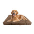 Ethical Pet Sleep Zone Luxe Faux Sued Pillow 38" Chocolate - Poudre Pet & Feed Supply 2