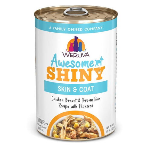 Weruva Awesome Shiny Chicken Breast & Brown Rice Flaxseed Dog Food 14oz - Poudre Pet & Feed Supply