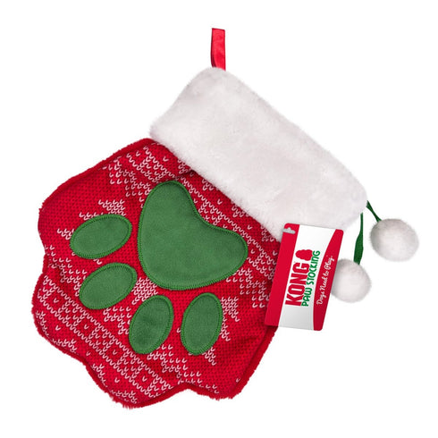 Kong Holiday Stocking Paw Large for Cats & Dogs - Poudre Pet & Feed Supply
