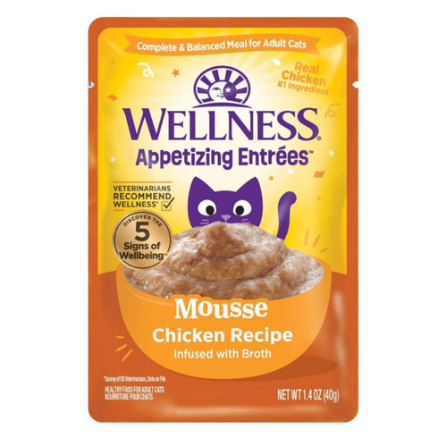 Wellness Appetizing Entrees Mousse Chicken Wet Cat Food 1.4oz - Poudre Pet & Feed Supply