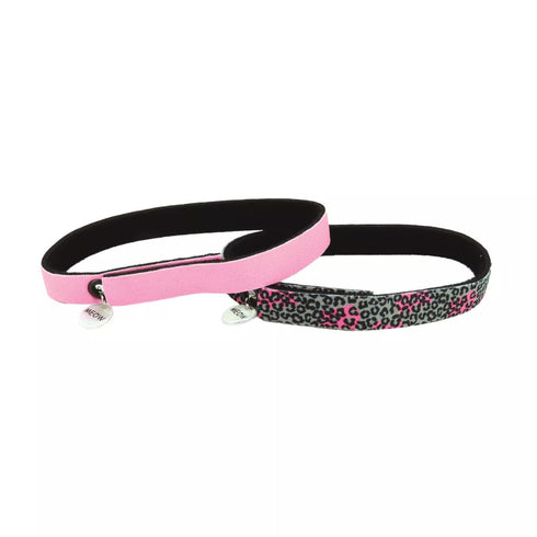 Coastal ElastaCat FlexFit Cat Collar 2Pk Cheetah and Neon Pink - Poudre Pet & Feed Supply