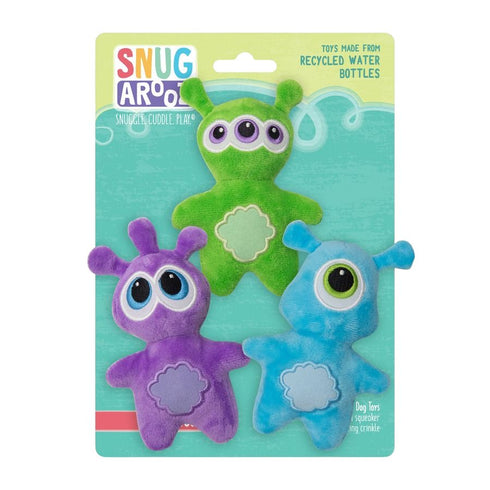 Snugarooz Oooooooo Aliens Dog Toys 3 Pack - Poudre Pet & Feed Supply