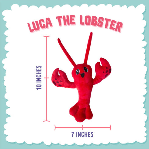 Snugarooz Luca The Lobster Plush Dog Toy - Poudre Pet & Feed Supply 4