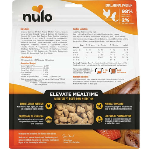 Nulo Freeze-Dried Raw Chicken & Salmon Cat Food 16oz - Poudre Pet & Feed Supply 2
