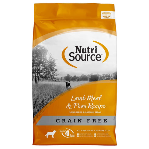 NutriSource Lamb Meal & Peas Grain Free Dry Dog Food 4lb - Poudre Pet & Feed Supply