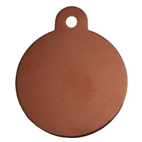 Pet Tag Circle Large Bronze - Poudre Pet & Feed Supply