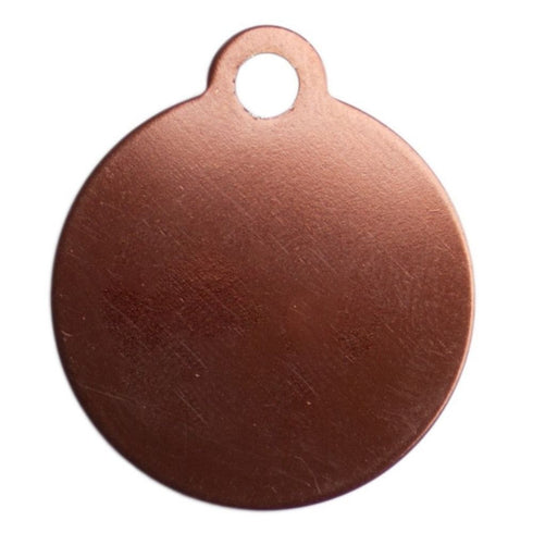 Pet Tag Circle Small Bronze - Poudre Pet & Feed Supply