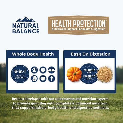 Natural Balance Health Protection Lamb Rice & Pumpkin Dry Dog Food 4lb - Poudre Pet & Feed Supply 3