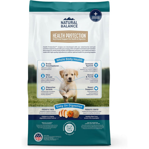 Natural Balance Puppy Dry Dog Food - Chicken Brown Rice & Pumpkin - 4lb