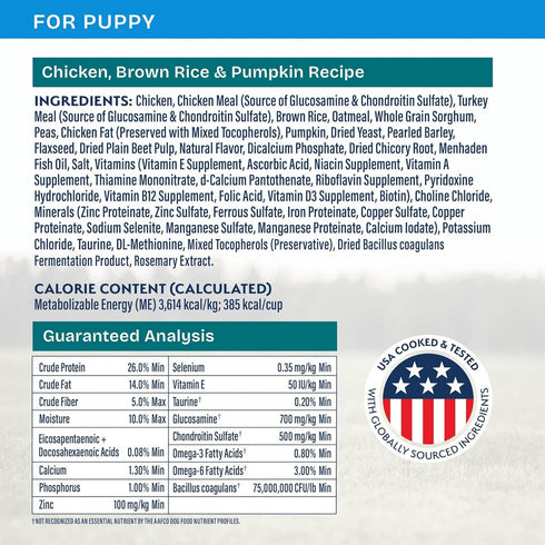 Natural Balance Health Protection Puppy Chicken Rice & Pumpkin Dry Dog Food 12lb - Poudre Pet & Feed Supply 4