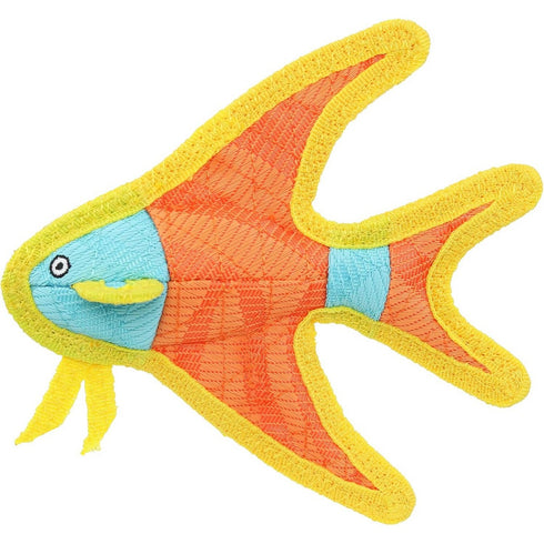 Tuffy's Duraforce Angel Fish Jr Dog Toy Orange - Poudre Pet & Feed Supply