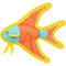 Tuffy's Duraforce Angel Fish Jr Dog Toy Orange - Poudre Pet & Feed Supply
