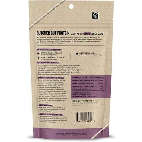 Vital Essentials Freeze Dried Turkey Giblets Raw Dog Treats 2oz - Poudre Pet & Feed Supply 2