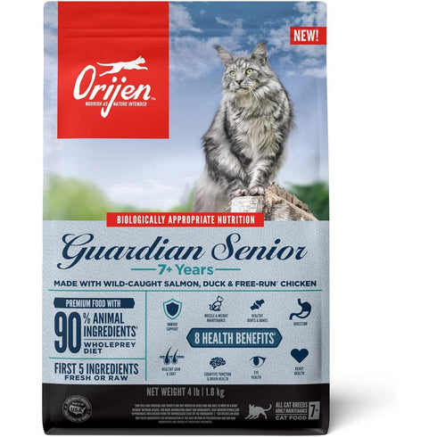 Orijen Grain Free Guardian Senior Dry Cat Food 4lb - Poudre Pet & Feed Supply