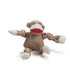 HuggleHounds Stuey Sock Monkey Knottie Plush Dog Toy 9" Small - Poudre Pet & Feed Supply