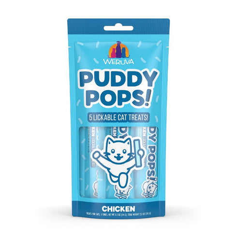 Weruva Puddy Pops Lickable Chicken Cat Treats 5 Pack - Poudre Pet & Feed Supply