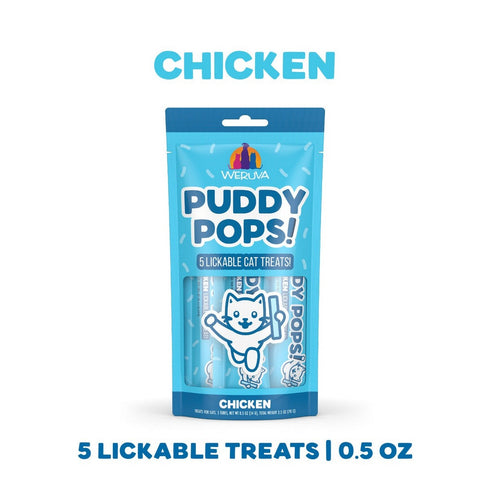 Weruva Puddy Pops Lickable Chicken Cat Treats 5 Pack - Poudre Pet & Feed Supply 3