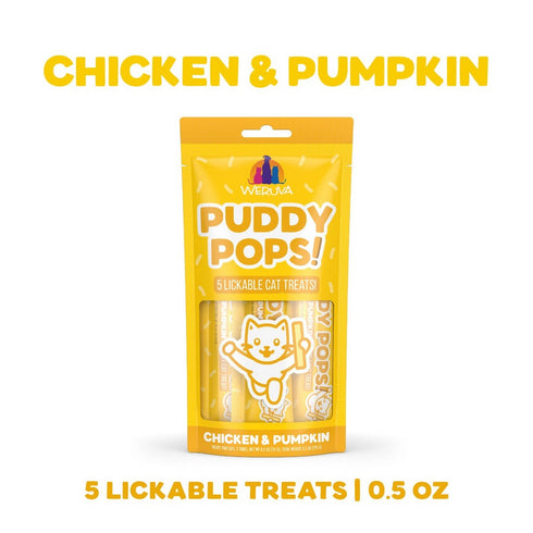 Weruva Puddy Pops Lickable Chicken & Pumpkin Cat Treats 5 Pack - Poudre Pet & Feed Supply 2