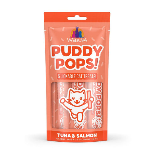 Weruva Puddy Pops Lickable Tuna & Salmon Cat Treats 5 Pack