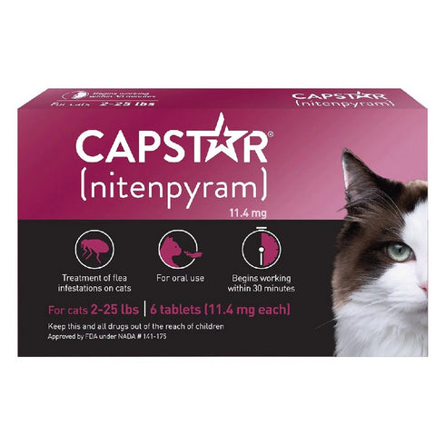 CAPSTAR Flea Tabs Cat 2-25lbs - Poudre Pet & Feed Supply