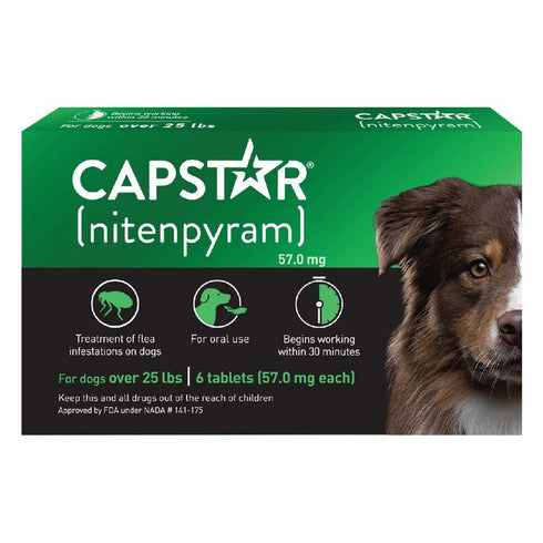 CAPSTAR Flea Tabs Dog Over 25lbs - Poudre Pet & Feed Supply