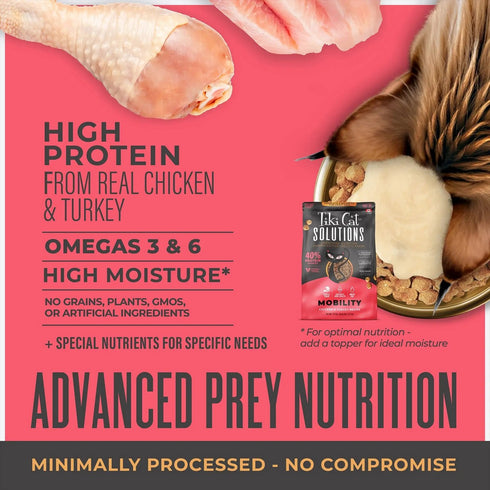 Tiki Cat Solutions Mobility Baked Kibble Chicken Turkey Dry Cat Food 2.8lb - Poudre Pet & Feed Supply 3
