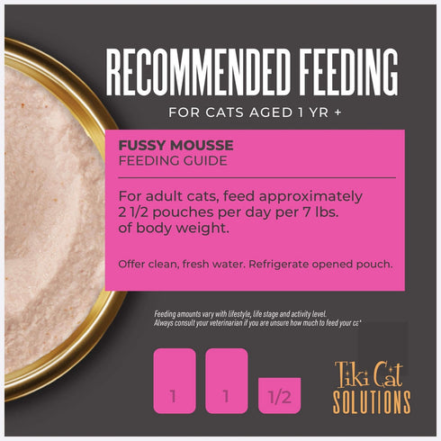 Tiki Cat Solutions Fussy Mousse Duck Liver Egg In Broth Wet Cat Food 2.4oz - Poudre Pet & Feed Supply 6