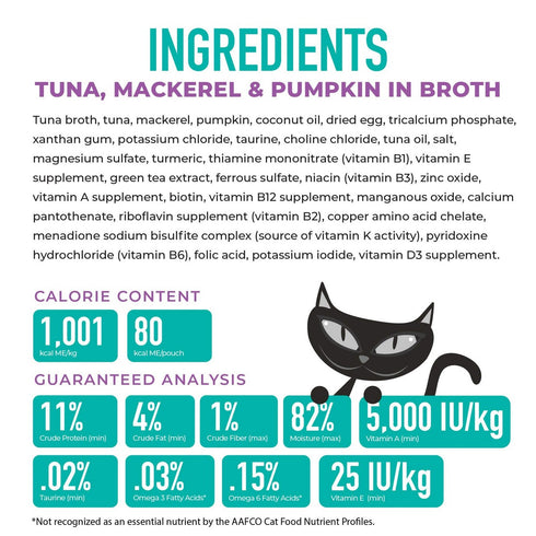 Tiki Cat Silver Mousse Tuna Mackarel Pumpkin In Broth Wet Cat Food 2.8oz - Poudre Pet & Feed Supply 3