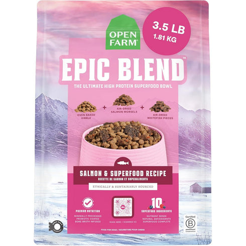Open Farm Epic Blend Salmon & Superfood Dry Dog Food 3.5lb - Poudre Pet & Feed Supply