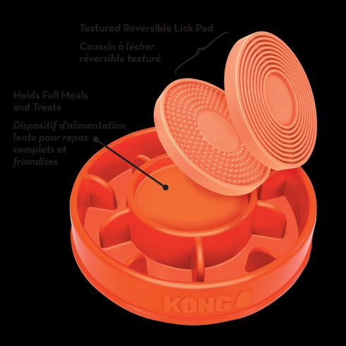 KONG Licks Mealtime Large Orange - Poudre Pet & Feed Supply 3