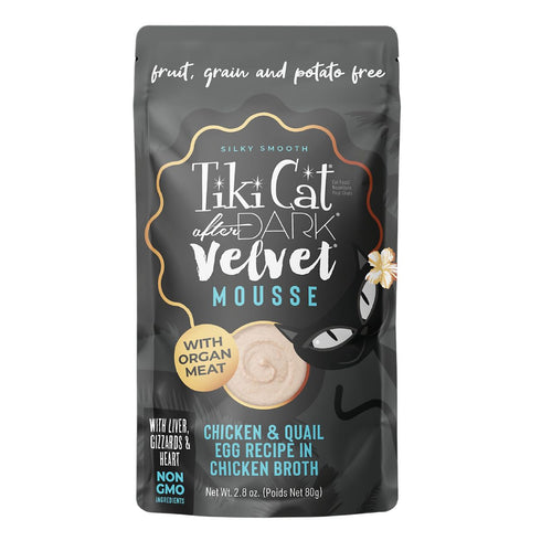 Tiki Cat After Dark Velvet Chicken & Quail Egg In Chicken Broth Wet Cat Food 2.8oz - Poudre Pet & Feed Supply
